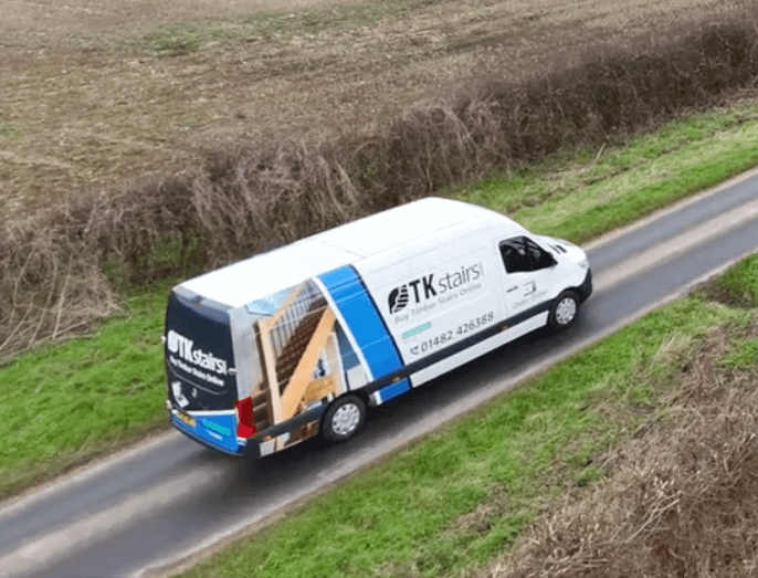 TKstairs delivery van
