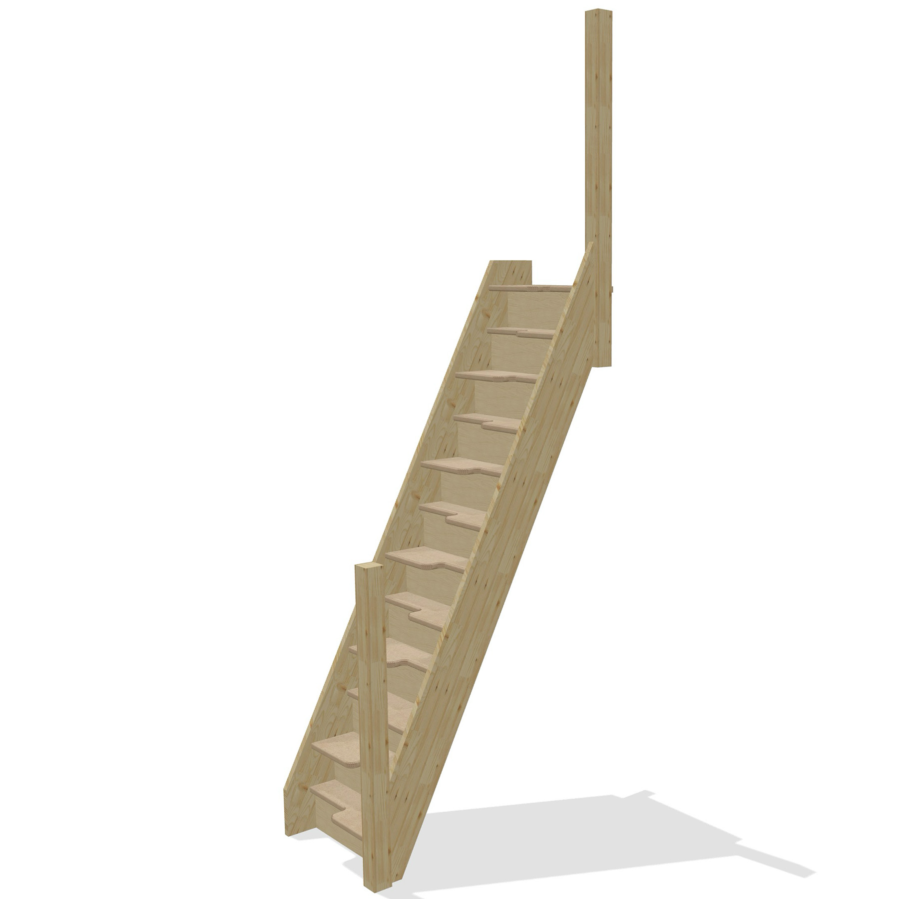 Paddle Stair - Standard Specification - Posts