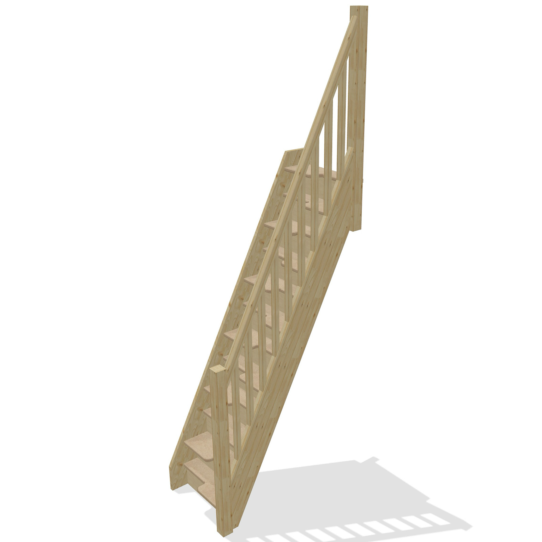 Paddle Stair - Standard Specification - Balustrade