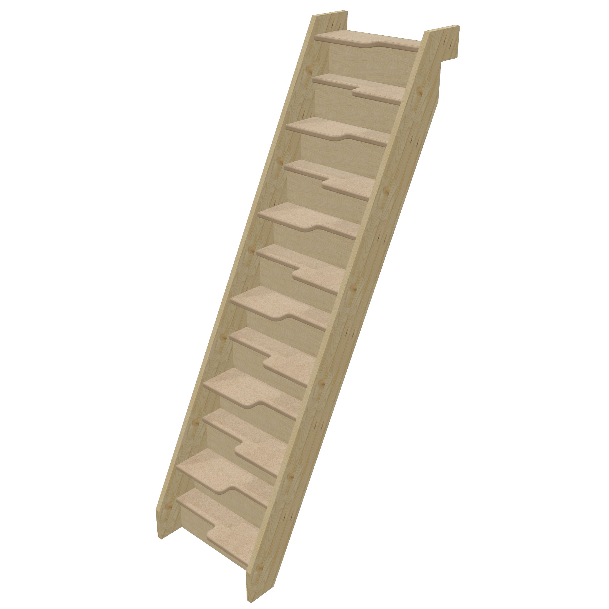 Paddle Staircase | Standard Specification | Customise Dimensions Online | Space Saver | TKstairs
