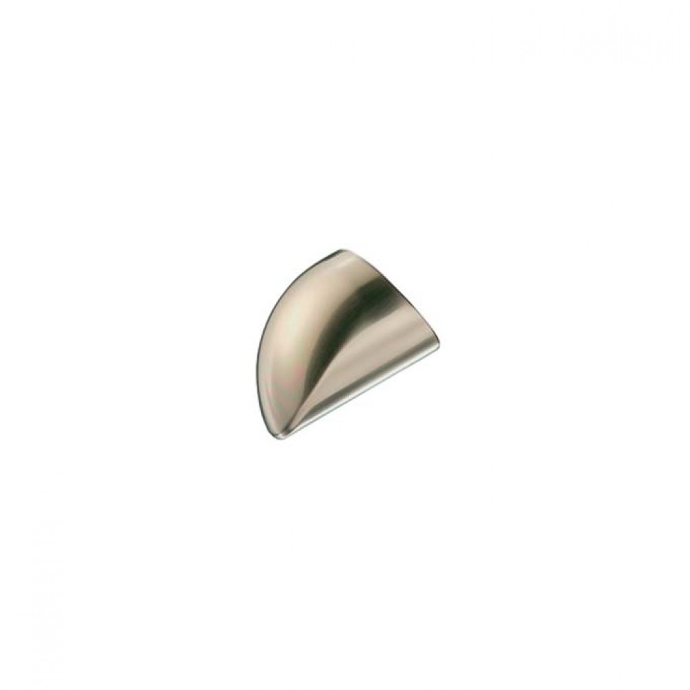 Fusion Wall Mounted Handrail End Cap Brushed Nickel Finish