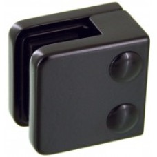 Black Glass Clamp, Square, 10mm Glass